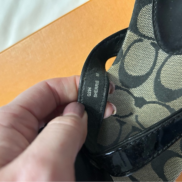 Coach Black Floral Women's Sandals - Picture 7 of 7